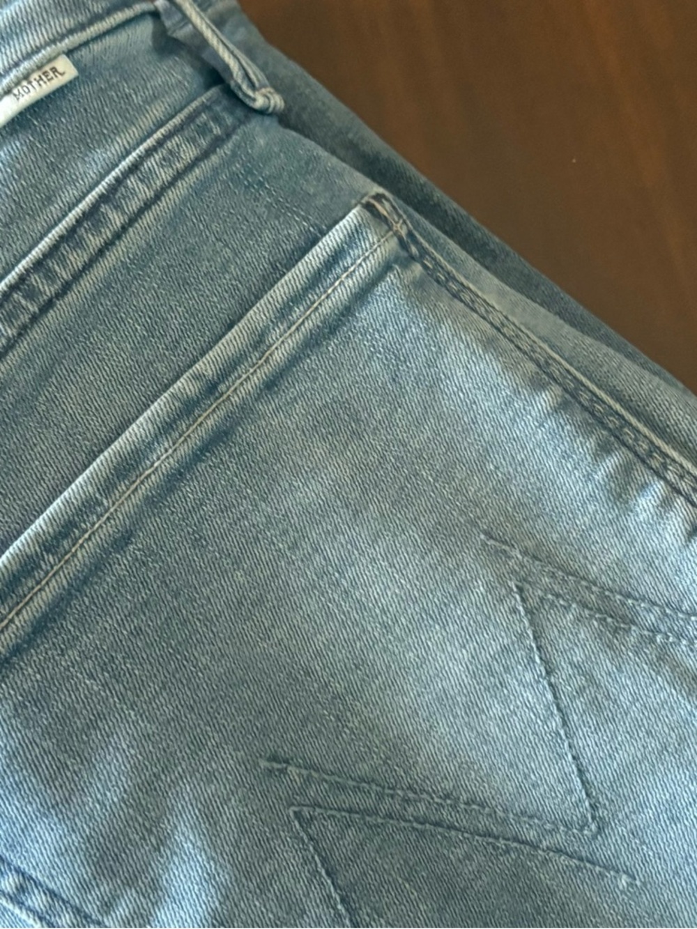 MOTHER TomKat  Light Blue Denim Jeans size 34 new with tags - Picture 5 of 7